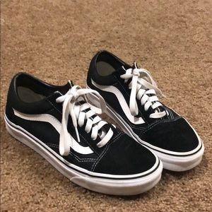 Black Vans Old Skool Size 8